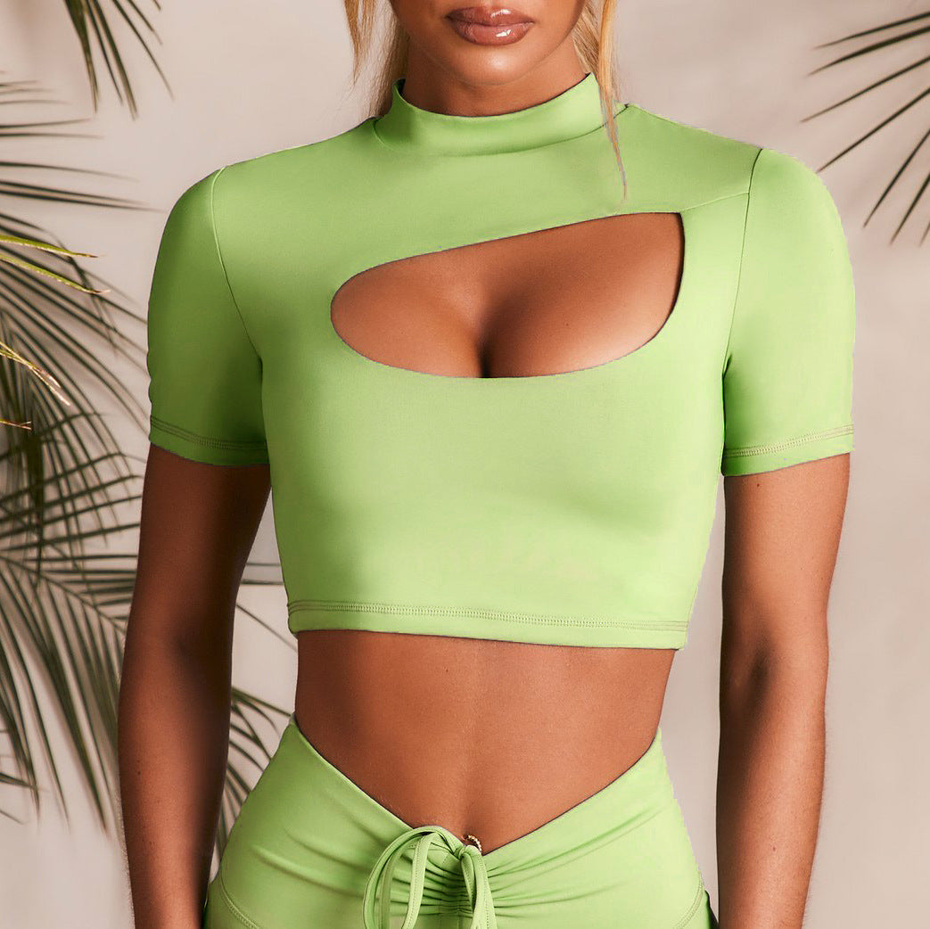 2-Piece Fitness Set – Sling Sports Bra Top & Drawstring Jogger Pants