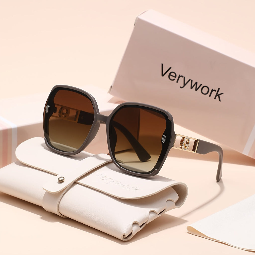 Verywork Women'S Classic Retro Rectangular Fashion Glasses