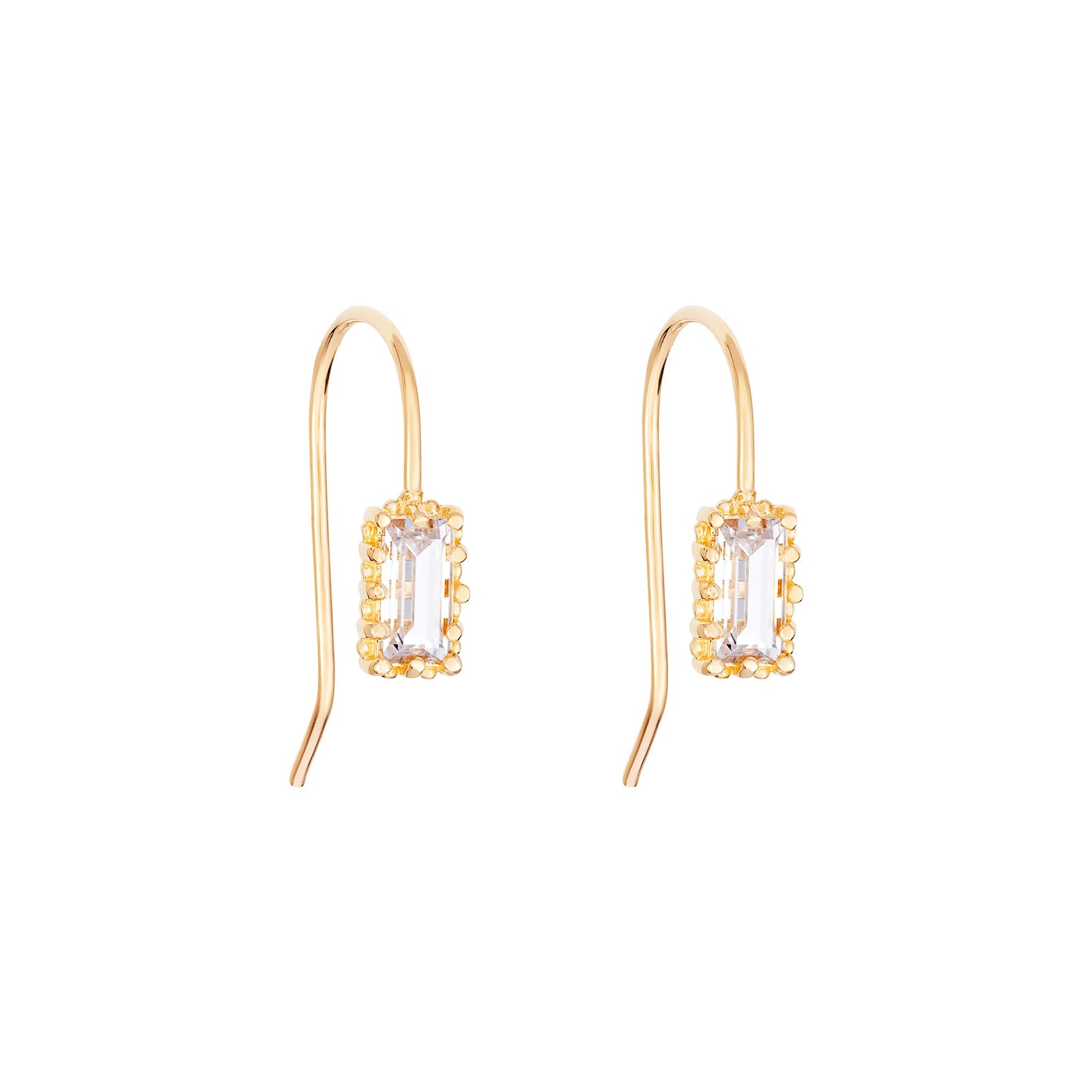 Thea Cubic Zirconia Fish Hook Earrings