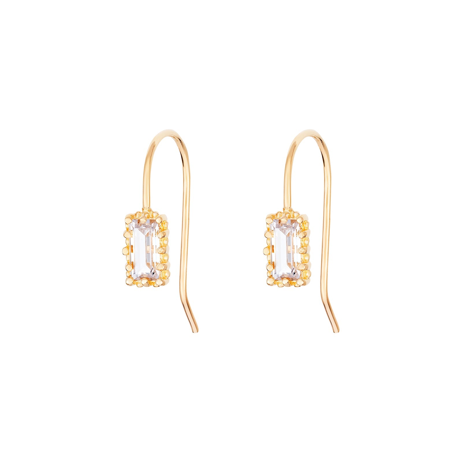 Thea Cubic Zirconia Fish Hook Earrings