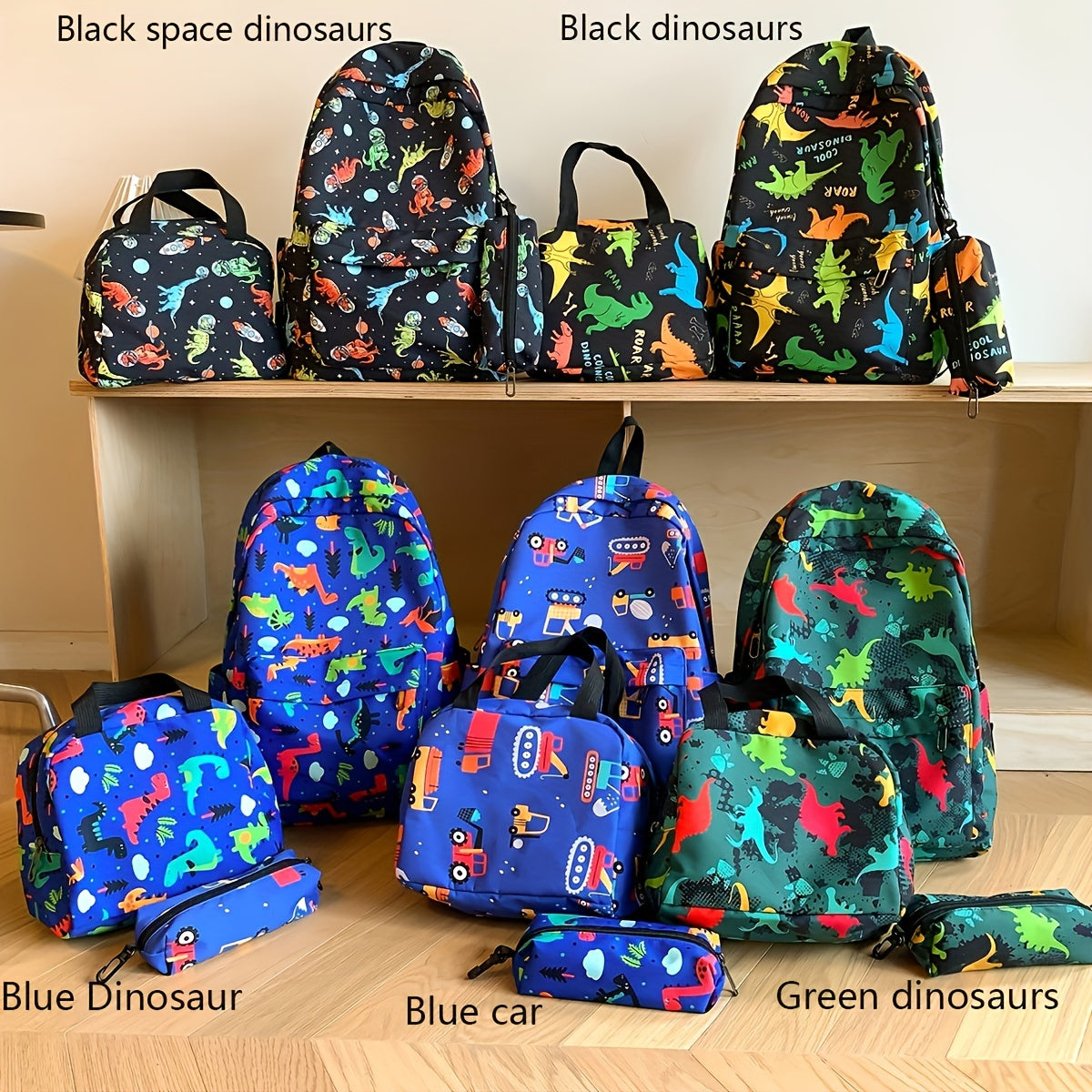 3pcs Casual Shoulder Backpack Set, New Fashionable Simple Large Capacity Lightweight Casual Backpack