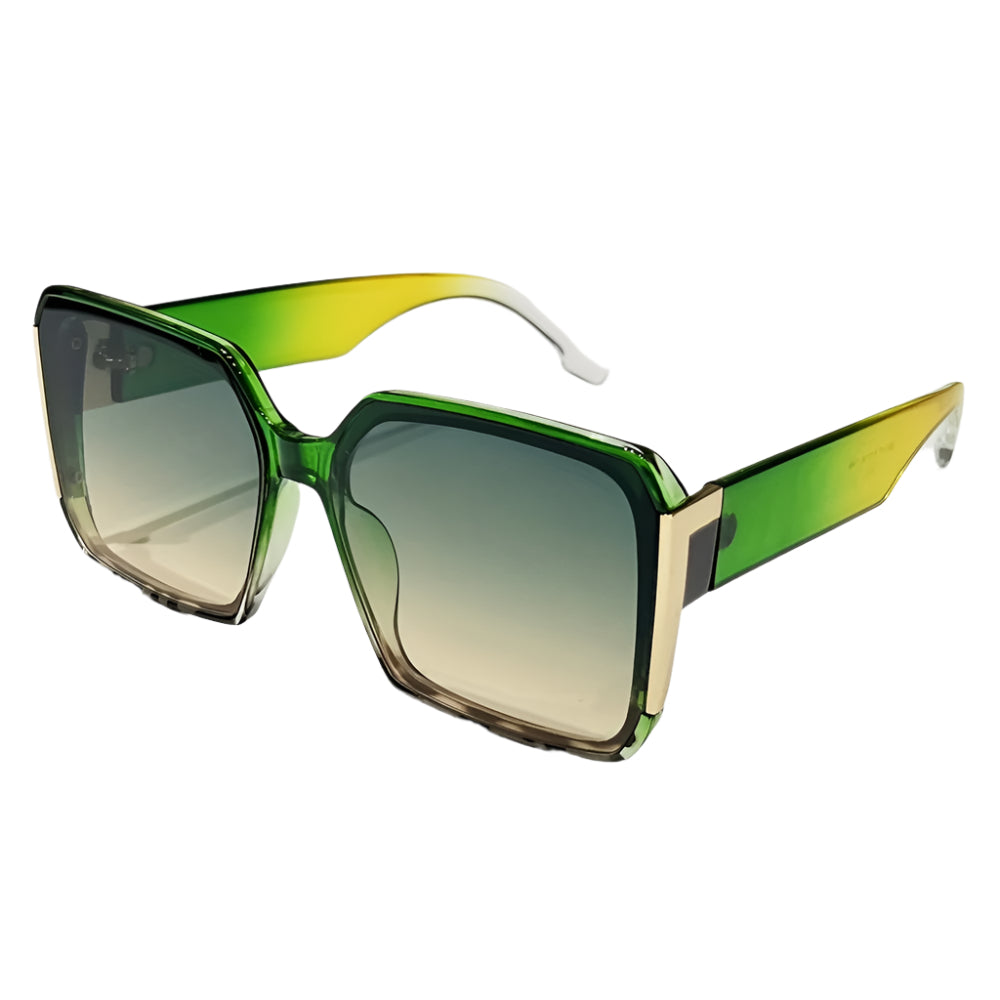 1 Pair of Oversized Frame Rectangular Fashionable Women's Glasses